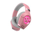 Hecate by Edifier - Casque de jeu USB professionnel GX avec audio haute résolution et microphone rétractable - Rose-Bandeau de haute qualité avec oreillettes en similicuir souple pour un confort tout au long de la journée