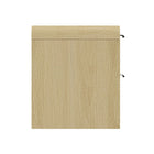 Manhattan Comfort - Ensemble de 2 tables de nuit modernes Grace 28" - chêne naturel et noir-Parfait pour le rangement de chevet, les lampes ou les objets de décoration