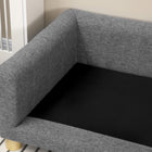 PawHut - Canapé moderne pour animaux, chat ou grand lit moyen avec coussin de siège amovible - gris foncé-Convient aux chiens moyens et grands de moins de 21,7 po (55 cm) de longueur et de moins de 55 lb (25 kg)