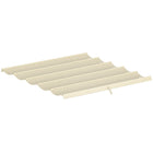 Outsunny - remplacement de toit rétractable pour pergola 8,2 pi L x 8,4 pil , pour cadre 10 pi L x 10 pi l (couverture supérieure uniquement), blanc crème-Convient UNIQUEMENT à la pergola Outsunny 9,8 po x 9,8 po (3 x 3 m) (SKU : 84C-054BK, 84C-054BN)
