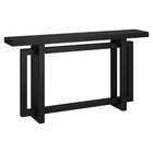 Hudson&Canal - Console Breslow 55" L - Grain noir-Un design transitionnel moderne pour votre entrée, votre salon, votre bureau et plus encore