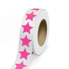 JAM Paper - Rouleaux d'étiquettes standard - Sherrif Star - 2 3/4 x 2 3/4 - rose fluo - 125 étiquettes/rouleau-Couleur : rose fluo | Faites ressortir votre courrier avec des étiquettes d'adresse d'expédition colourées.