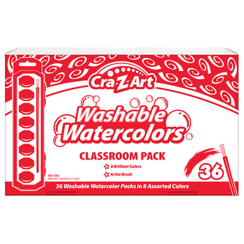 Aquarelles Prang Semi-humides Lavables - Lot De 36 Pièces - Master Pack - Neuf