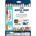 Crayola - Bâtons de peinture acrylique Doodle, 12 par paquet, 2 paquets, 24 au total-ART ET LOISIRS ARTISTIQUES : Crayola rend les projets artistiques et l'artisanat plus amusants avec des outils et des fournitures artistiques faciles à utiliser pour les enfants.