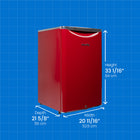Danby - Réfrigérateur compact classique contemporain de 4,4 pi³ - Noir/Rouge métallisé-6