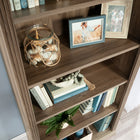 Sauder - Bibliothèque Arch à 5 étagères - Chêne salé-Instructions claires: Avec des instructions illustrées et des pièces étiquetées, l'assemblage est rapide et facile