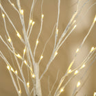 HOMCOM - Arbre de bouleau artificiel lumineux 6 pi avec 96 LED blanc chaud - blanc-Convient pour l'intérieur et l'extérieur couvert, y compris la maison, les fêtes, les mariages, le patio, etc