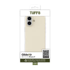 TUFF8 - Étui GlideAir Mag Blanc iPhone 17-Intérieur en texture microfibre : Revêtu de tissu en microfibre ultra-fin, l'intérieur offre une protection douce et résistante aux rayures
