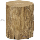 HOMCOM - Table d’appoint aspect béton - brun naturel-Les surfaces peintes peuvent être facilement nettoyées avec un chiffon 