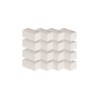 Globe Commercial - Serviettes pliées simples SF250WHT - Blanches - 250 feuilles/paquet - Paquet de 16-Convient aux distributeurs universels