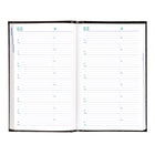 Blueline - 2026 Agenda quotidien Traditional avec Couverture rigide d'aspect lézard - 8 po x 5 po - Noir - Anglais-Espace pour notes sur chaque page avec sommaire des dépenses à la fin de chaque mois 