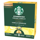Starbucks Par Nespresso - Capsules de café - Vanille Crémeuse - Paquet de 8-Notes de vanille sucrée avec une finale riche et veloutée