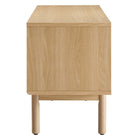 Modway - Milo 59 po Meuble TV, Chêne Basané-Tablette réglable