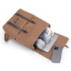 Tucci Italy - Sac à dos TrekTechSack pour ordinateur portable - Moyen - Brun-Look minimaliste stylé – Couleur brun terre s’accorde avec n’importe quelle tenue