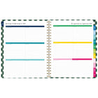 AT-A-GLANCE - Agenda hebdomadaire/mensuel grand format Emily Ley Simplified 2027 - 11 1/4 po x 9 po - vichy - bilingue-Une semaine sur deux pages comprenant un espace de planification et une section pour cocher les tâches terminées