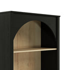 Prepac - Bibliothèque arquée à 5 niveaux Ark 78 po, étagère d'accent moderne avec 3 étagères ajustables - Chêne noir-étagères de rangement personnalisables pour l'organisation : Avec 3 étagères de rangement réglables, cette bibliothèque en arche offre un rangement flexible pour les livres, la décoration et les objets essentiels, garantissant une solution idéale pour les besoins de votre salon, de votre chambre ou de votre bureau à domicile