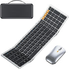 ProtoArc - Combinaison clavier et souris Bluetooth pliable - Noir/Argent-Productivité pleine grandeur en déplacement : Un clavier pliant de 105 touches offre une véritable expérience de bureau avec des pavés de fonction et de chiffres dédiés — idéal pour les tableaux, le codage ou la saisie de données partout