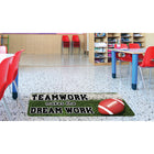 Ashley Productions - The Original Fun Mat - Tapis Coureur - 15 -5" x 47" - Travail d'Équipe de Football-Antidérapant et durable : Le support en caoutchouc robuste garantit la sécurité et la durabilité, idéal pour les zones à fort passage.
