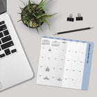DateWorks - Planificateur de poche mensuel Chiots 2025-2026 - 3,5 po x 6,5 po - Bilingue-Taille de 6,5 po x 3,5 po, parfaite pour la planification en déplacement