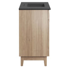 Modway - Miles 36" Vanette de salle de bain - Chêne noir-Capsules de pied non marquées