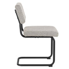Modway - Parity Boucle Fauteuils d’accompagnement à manger Ensemble de 2 - Taupe noir-Capacité de poids : 330 lb.