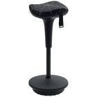 Vinsetto - Tabouret oscillant sans dossier à hauteur réglable - noir-Conception sans dossier favorisant l’assise active et une posture correcte, en sollicitant les muscles du tronc