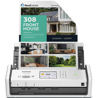 Brother - Scanner de documents de bureau compact sans fil ADS-1800W-Utilisez l'écran tactile couleur flexible de 2,8 pouces pour automatiser vos tâches les plus fréquemment utilisées, numériser facilement vers des destinations prédéfinies, créer des raccourcis et gérer les paramètres de votre scanner