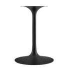 Modway - Lippa Ovale de 48 po Bois Table à manger, Noyer noir-Tampon feutre non marquant
