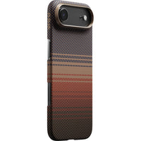 PITAKA - Coque tactile Woven pour iPhone 17 Air - Coucher de soleil-Propulsé par notre technologie exclusive PitaTap