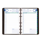 Blueline - 2026 Agenda quotidien MiracleBind - 8 po x 5 po - Noir - Bilingue-Reliure spirale double avec couverture souple d'aspect lézard