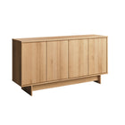 Prepac - Buffet Finnley de 61,5 po avec tablettes réglables, système de verrouillage par pression et 4 portes - Chêne naturel-Utilisation Multi-Pièces Pour Une Fonctionnalité Maximale: Le buffet en chêne naturel Finnley est un cabinet polyvalent conçu pour tout espace, passant facilement d'un cabinet d'entrée à un buffet élégant dans la salle à manger ou à une console TV moderne, en faisant un choix parfait pour les amateurs de mobilier scandinave