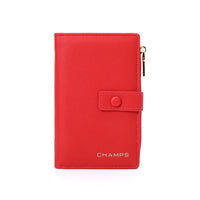 Champs - Portefeuille Mince Iconic - Rouge-Porte-cartes avec protection RFID