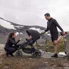 MotionGrey - Poussette de jogging pliable  à 3 roues avec canopy et harnais à 5 points - Noir-8