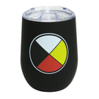 Oscardo - Gobelet avec motif de la roue de médecine-Des gobelets à double paroi Oscardo mettant en valeur de l’art autochtone authentique, avec des motifs créés par des artistes des Premières Nations, inuits et métis de partout au Canada