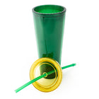 General Supply Goods + Co - Gobelet avec paille - Vert-5