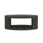 Manhattan Comfort - Table basse ronde contemporaine Alure 36" - Charbon-Table basse ronde au design épuré et moderne