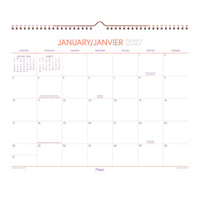 Mead – Calendrier mural Colour Pop 2027 – 12 po x 15 po – bilingue-Format des pages : 11 7/8 po H x 14 7/8 po l