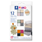 Staedtler - FIMO Effect Ensemble de pâte à modeler - Couleurs bohèmes - Paquet de 12-Pâte à cuire au four pour effets spéciaux