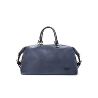 Bugatti - Sac de voyage de la collection Contrast - Marine-Fabriqué en cuir végétalien à grain galet