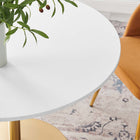 Modway - Pursuit 40 po Table à manger, Or blanc-Sièges 4