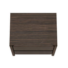 Manhattan Comfort - Linda 24" Table de nuit moderne à 2 tiroirs - Noyer brun-Garantie limitée du fabricant de 30 jours