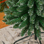 HOMCOM - Arbre de Noël Artificiel Enneigé 7 - 5 Pieds Décoration Intérieur Maison-La base est détachable et pliable pour un stockage facile 