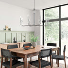 Modway - Rekindle 8-Lumière Lustre - Nickel poli-Construction en métal de fer