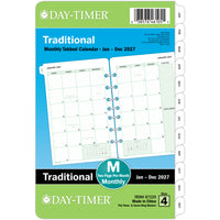 Day–Timer – Recharge d’agenda mensuel 2027 format bureau – 8 1/2 po x 5 1/2 po – anglais-Format des pages : 8 1/2 po H x 5 1/2 po l