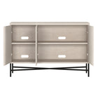 Hudson&Canal - Buffet Brighton 48" L - Aulne Blanc-Nettoyer avec un chiffon doux et sec, sans produits chimiques agressifs ni produits de nettoyage abrasifs