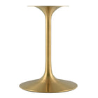 Modway - Lippa 36 po Carré Bois Table à manger, Or Blanc-Tampon feutre non marquant