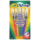 Crayola - Stylos pinceaux lavables anti-goutte, 5 par paquet, 6 paquets, 30 au total-PEINTURES LAVABLES : peintures lavables Crayola lavables sur la peau, la plupart des vêtements et des murs lavables