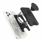 PopSockets - PopWallet+ pour MagSafe avec Anneau Adaptateur Magnétique - Noir-Les cartes de crédit sont protégées par un bouclier magnétique