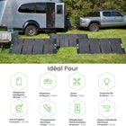Yoshino - Générateur solaire portable à semi-conducteurs 4 000 W avec 3 panneaux solaires portables de 200 W-SOLAIRE SANS LIMITE - Les panneaux solaires portables Yoshino sont dotés d'une technologie solaire leader sur le marché, de cellules solaires en silicium monocristallin avec un indice d'efficacité de 23 % permettant une conversion encore plus importante de l'énergie solaire. Ces panneaux sont également extensibles, vous pouvez acheter plusieurs panneaux et les relier entre eux pour augmenter la capac