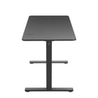 Bureau assis-debout de 48 po à hauteur réglable Work Zone Serrano - Noir-Le cadre robuste en acier laminé à froid crée une plateforme de base solide